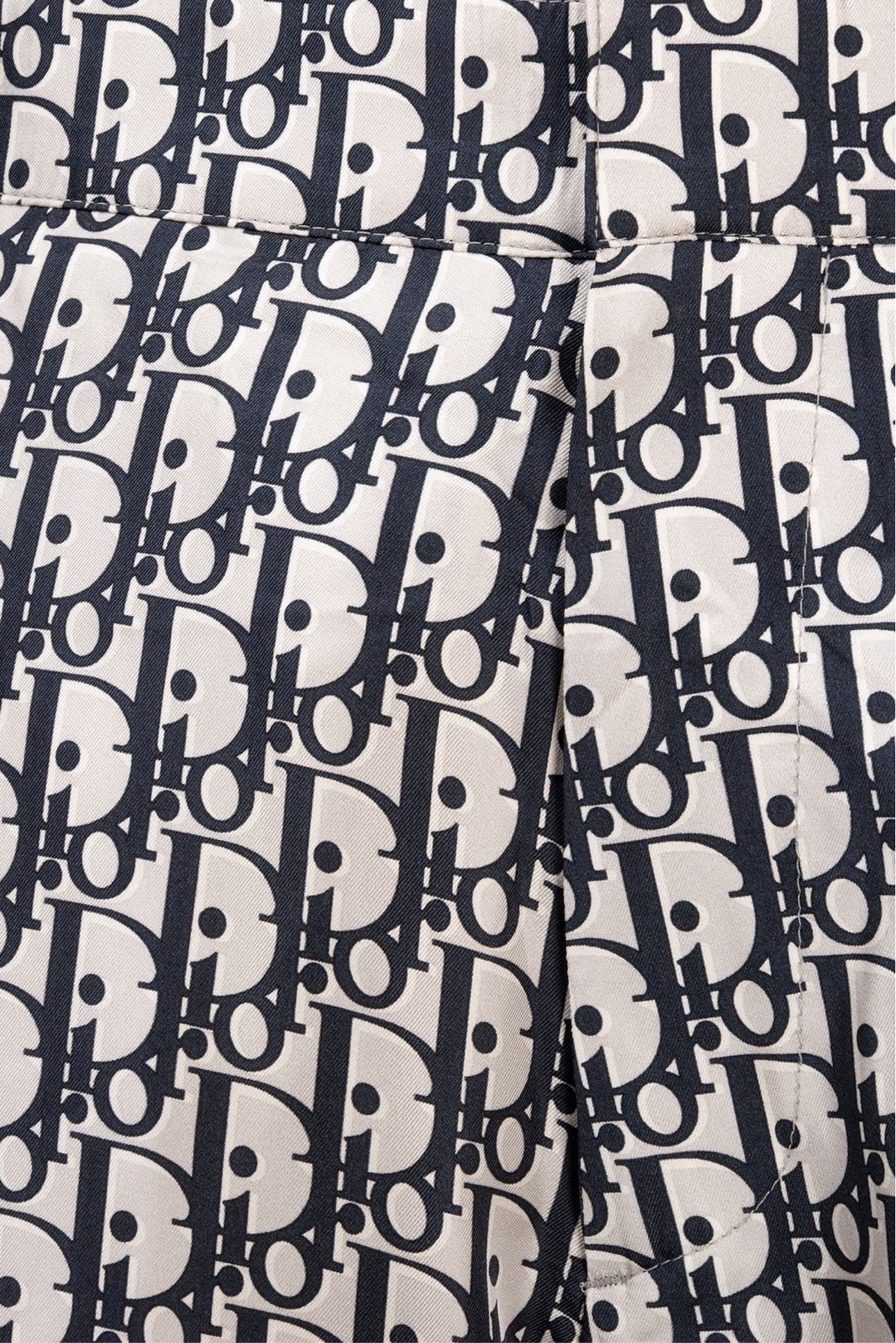 Dior Size S Oblique Monogram Silk Bermuda Shorts
