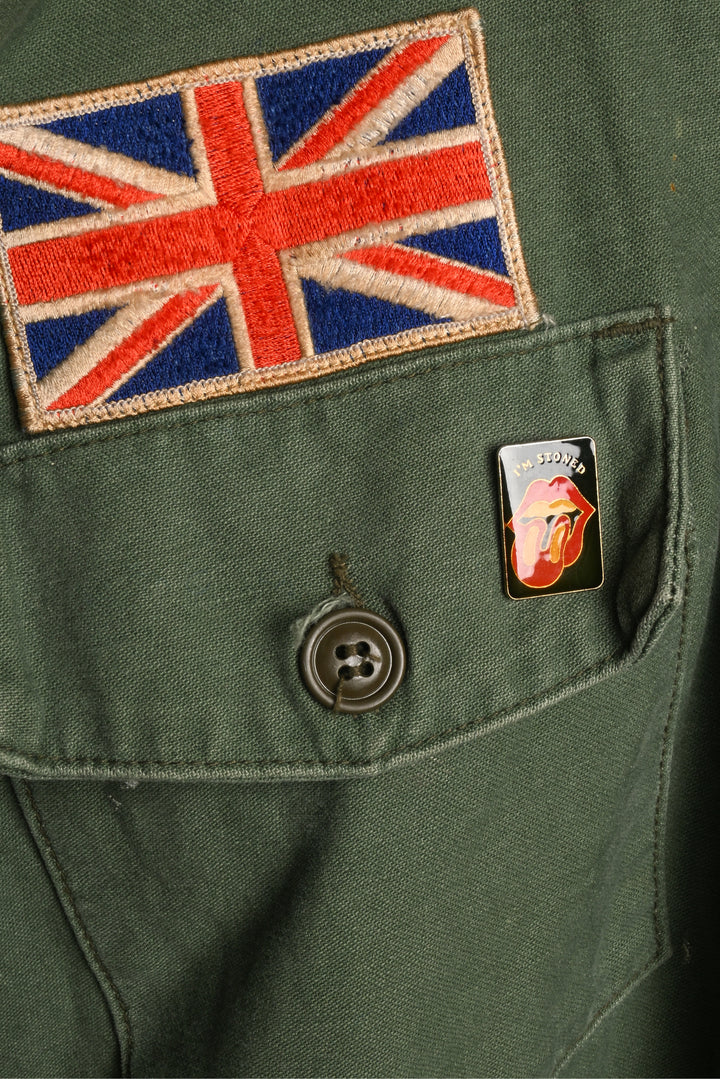 Made Worn Size M Rolling Stones Military Jacket