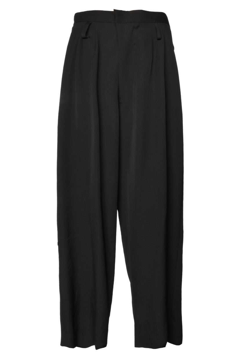 Y's Size 1 Pleated Wool Drop Crotch Pants