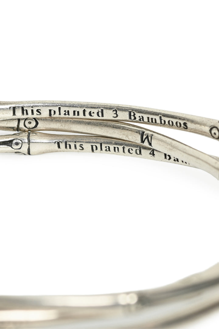 John Hardy Sterling Silver & Citrine Bamboo 3 Bangle Set