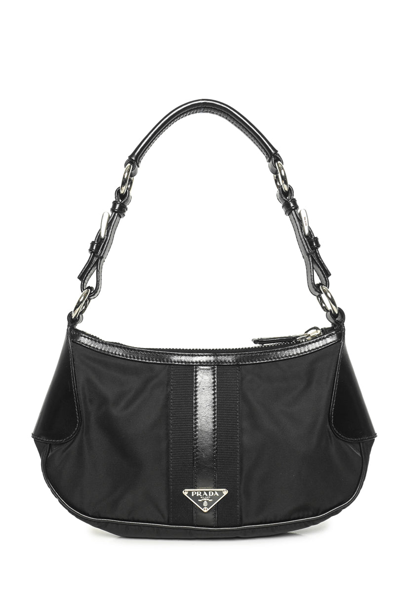 Prada Tessuto Nylon & Leather Shoulder Bag