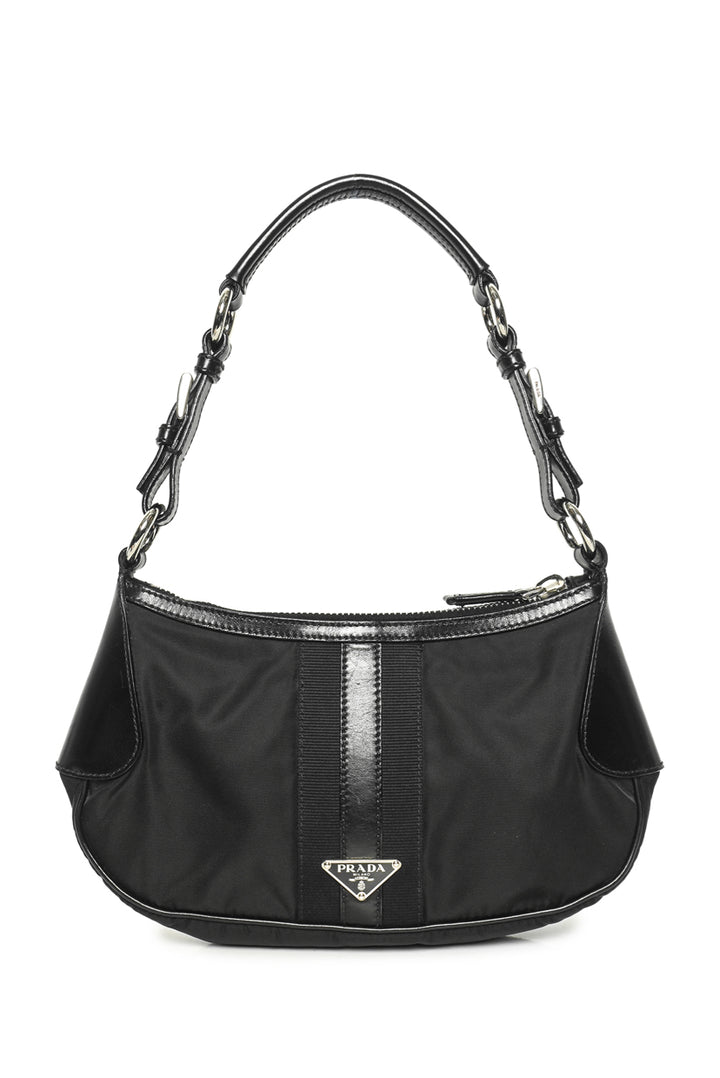 Prada Tessuto Nylon & Leather Shoulder Bag