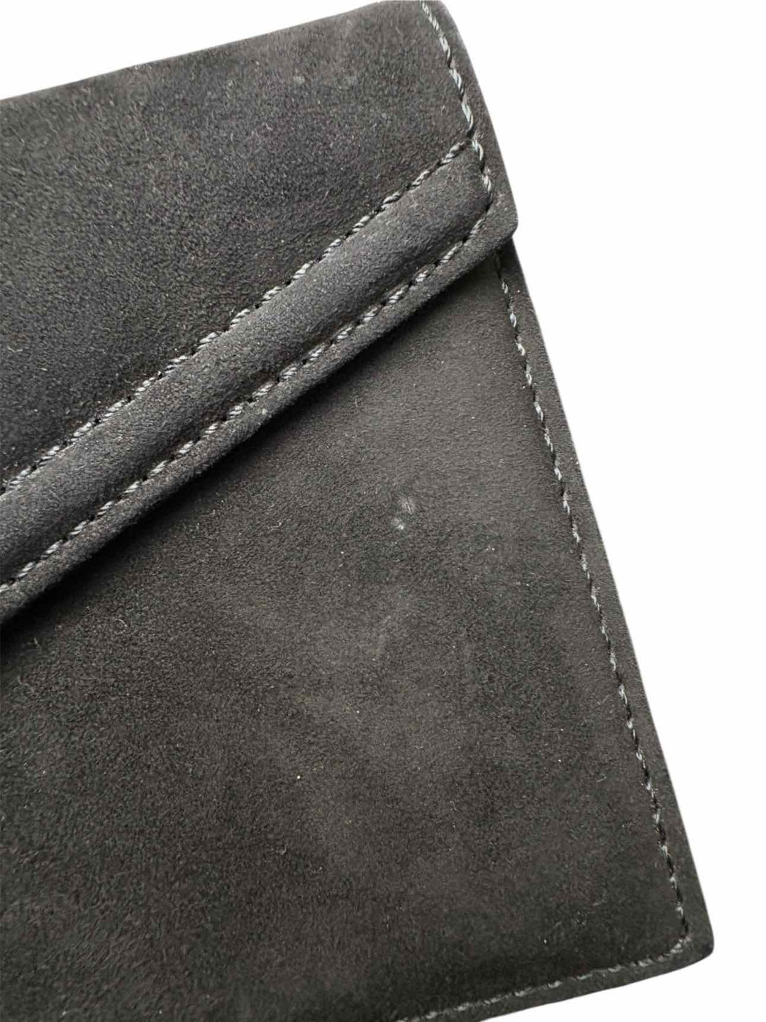 Valentino Suede Crystal Butterfly Clasp Clutch