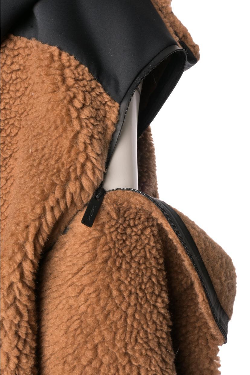 Prada Size L Double Fleece & Recycled Technical Fabric Jacket