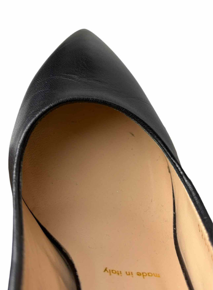 Gucci Size 38 Sylvie Web Embroidered Bee Leather Slingback Pumps