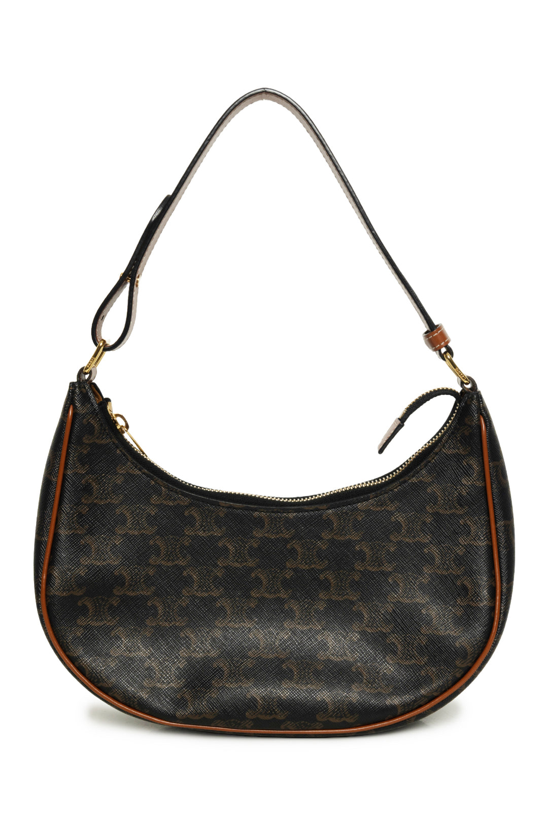 Celine Ava Bag in Triomphe Canvas & Calfskin