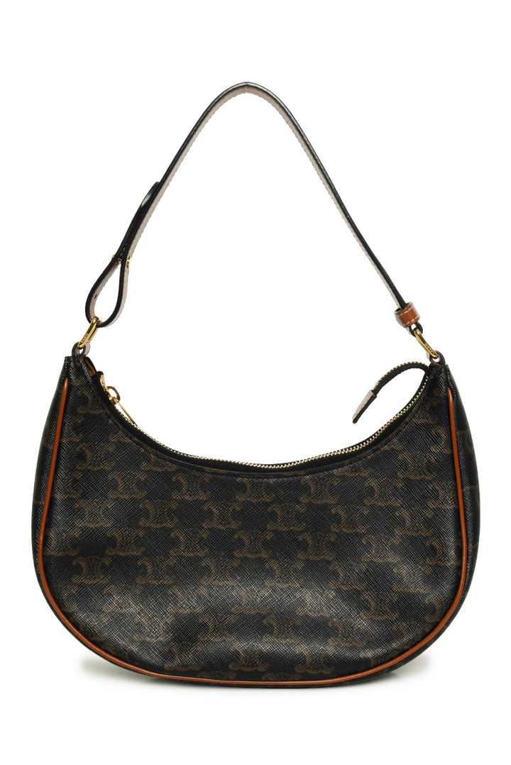 Celine Ava Bag in Triomphe Canvas & Calfskin