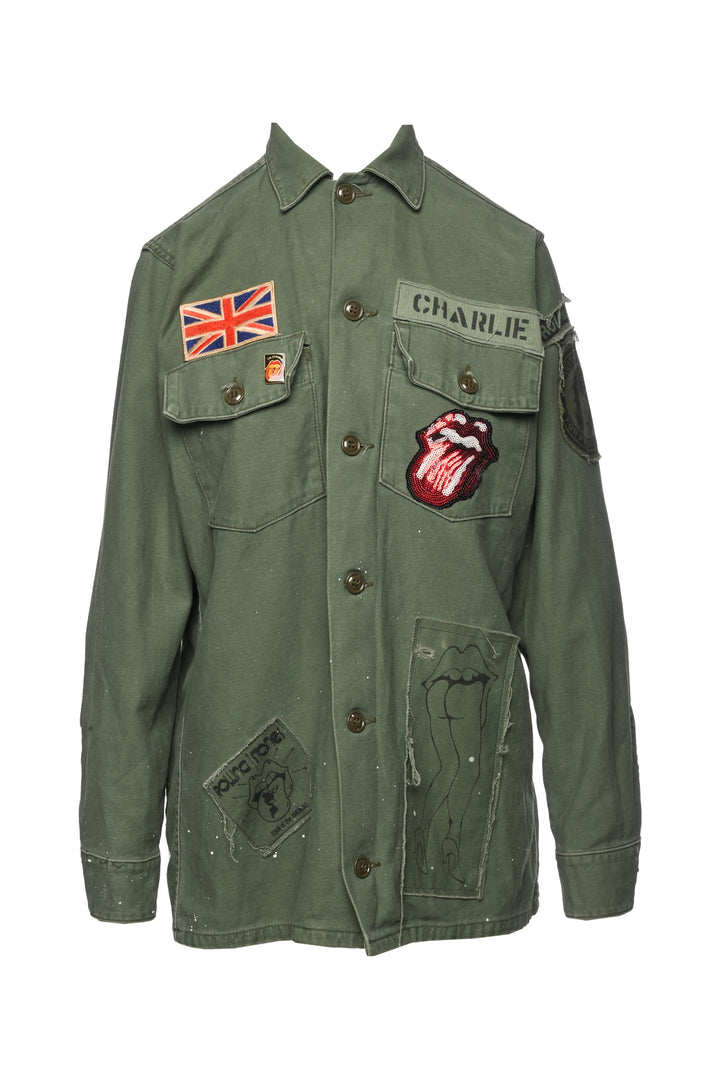 Made Worn Size M Rolling Stones Military Jacket