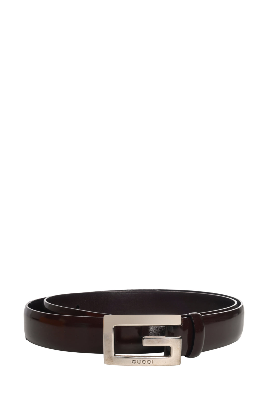 Gucci Size 36 Vintage Leather G Buckle Belt
