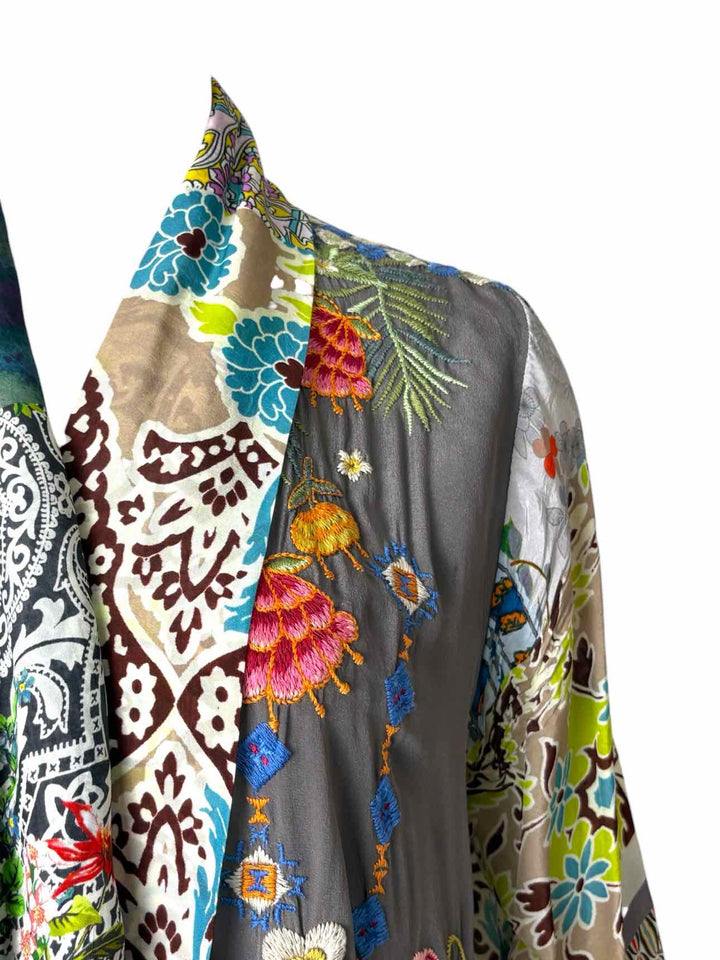 Johnny Was Embroidered Short Size M Kimono