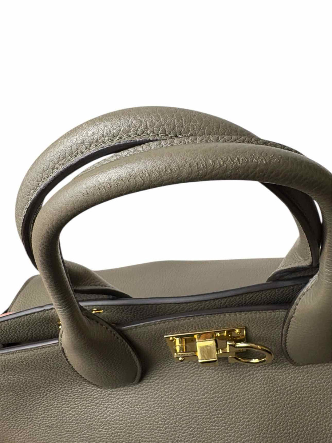Salvatore Ferragamo Studio Leather Tote Purse