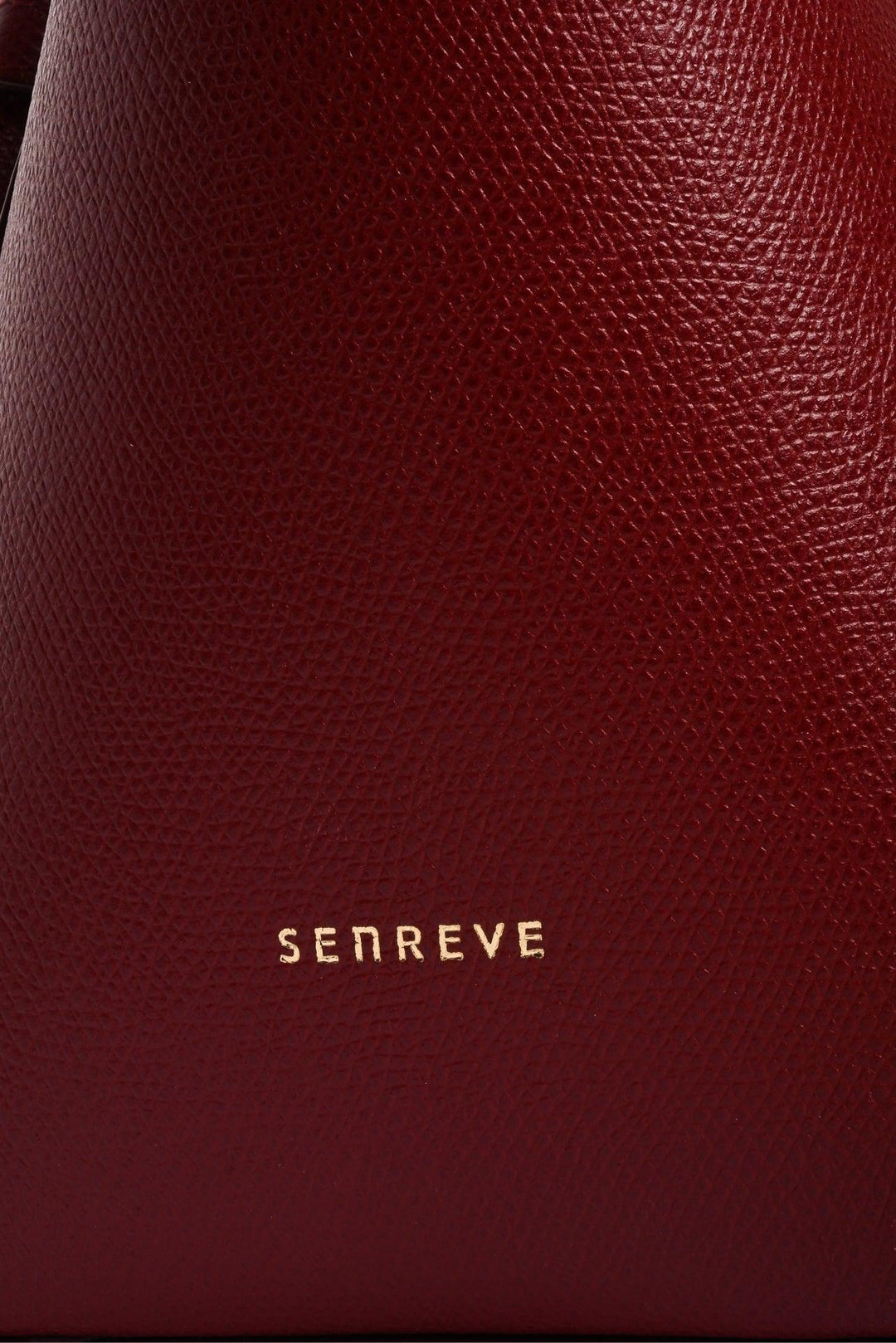 Senreve Merlot Grained Leather Mini Maestra Convertible Shoulder Bag BackPack