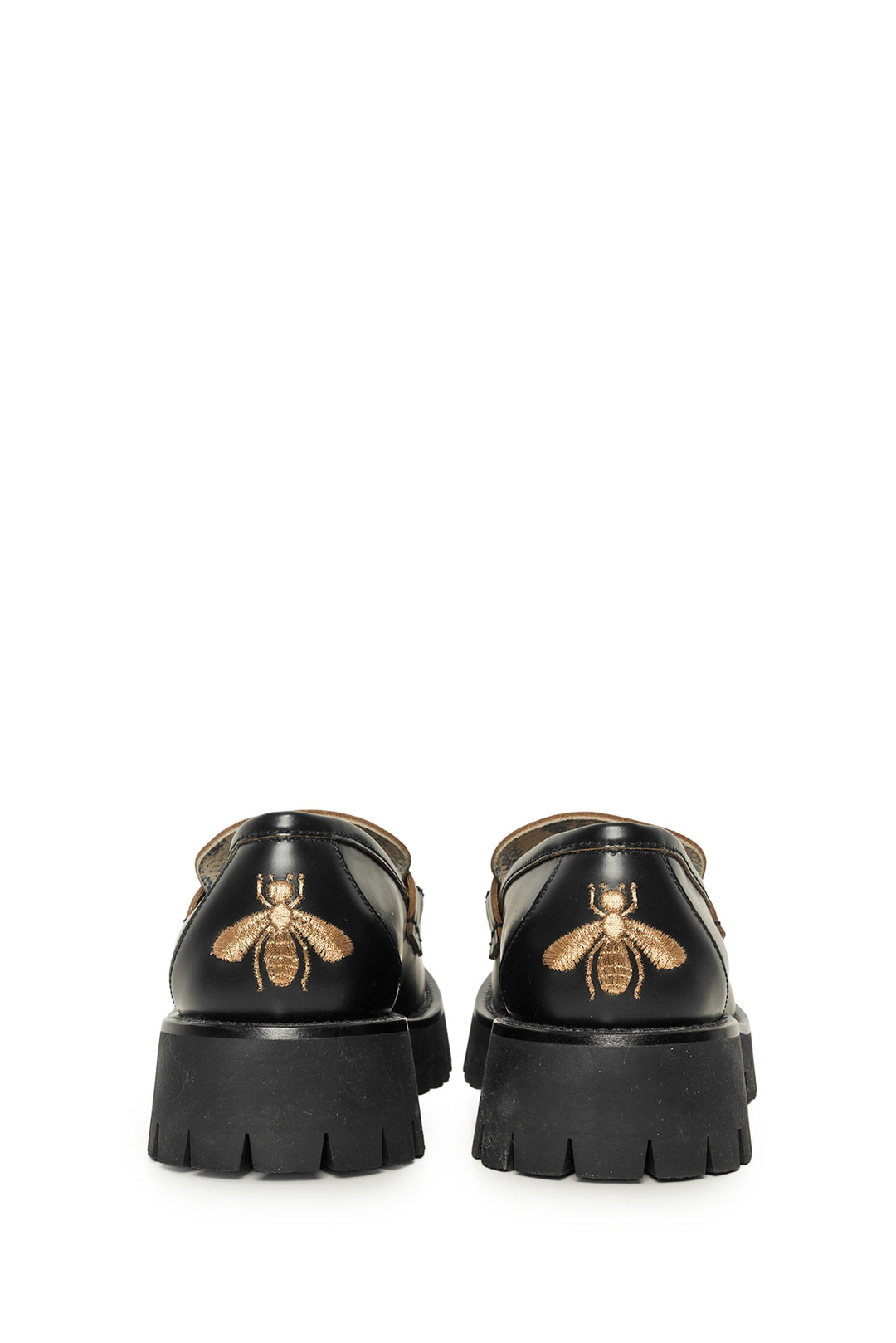 Gucci Size 40.5 Horsebit Lug Sole Loafers