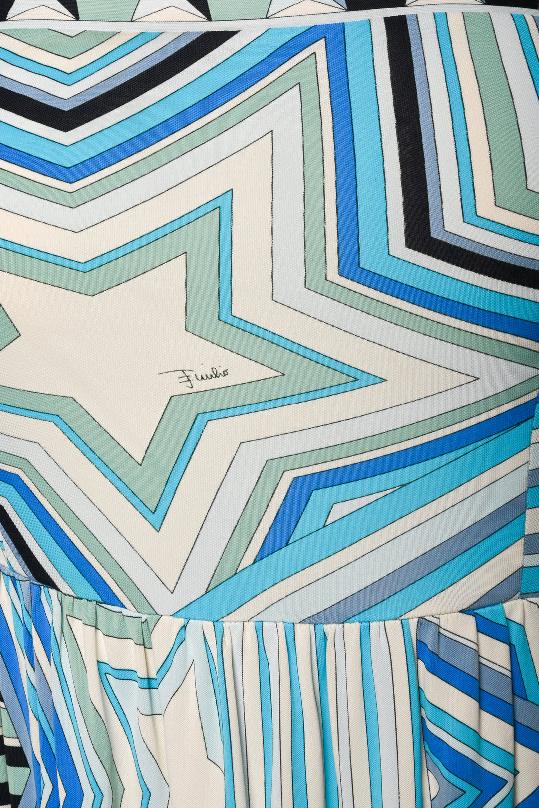 Emilio Pucci Size 6 Star & Striped Strapless Mini Dress
