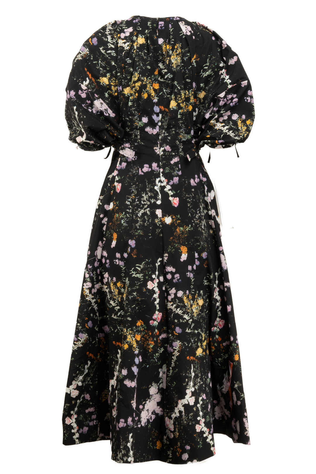 3.1 Phillip Lim Size 8 Puff Sleeve Shirred Midi Floral Print Dress