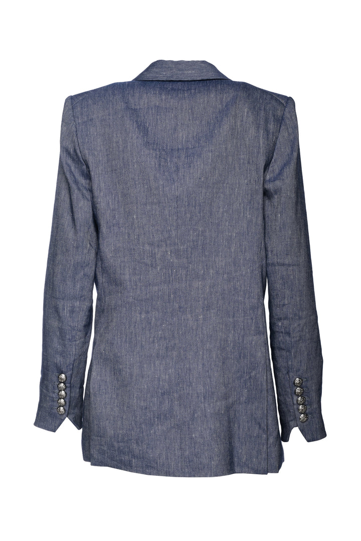 Veronica Beard Size 10 Dale Linen Blend Blazer