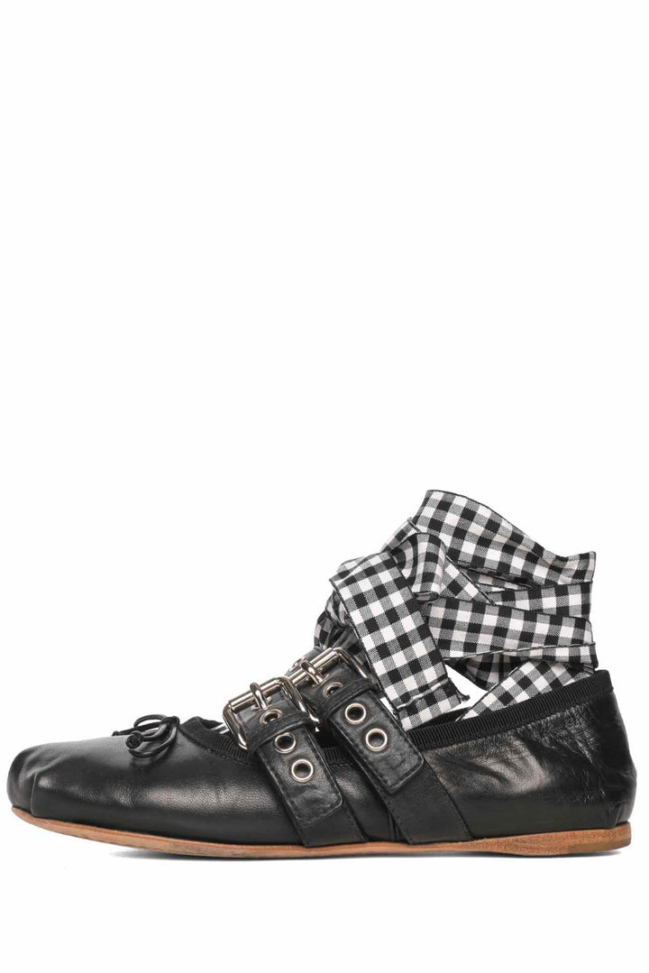 Miu Miu Size 35 Nappa Ballerina Flats