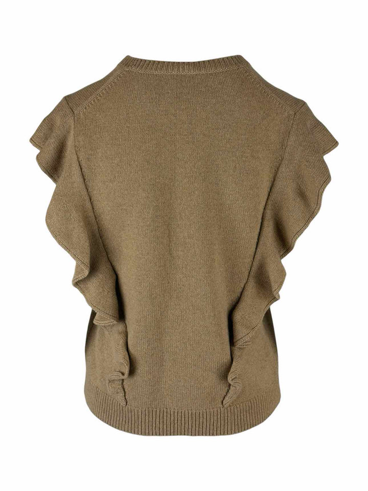 Chloe Size M Sleeveless Cashmere Sweater