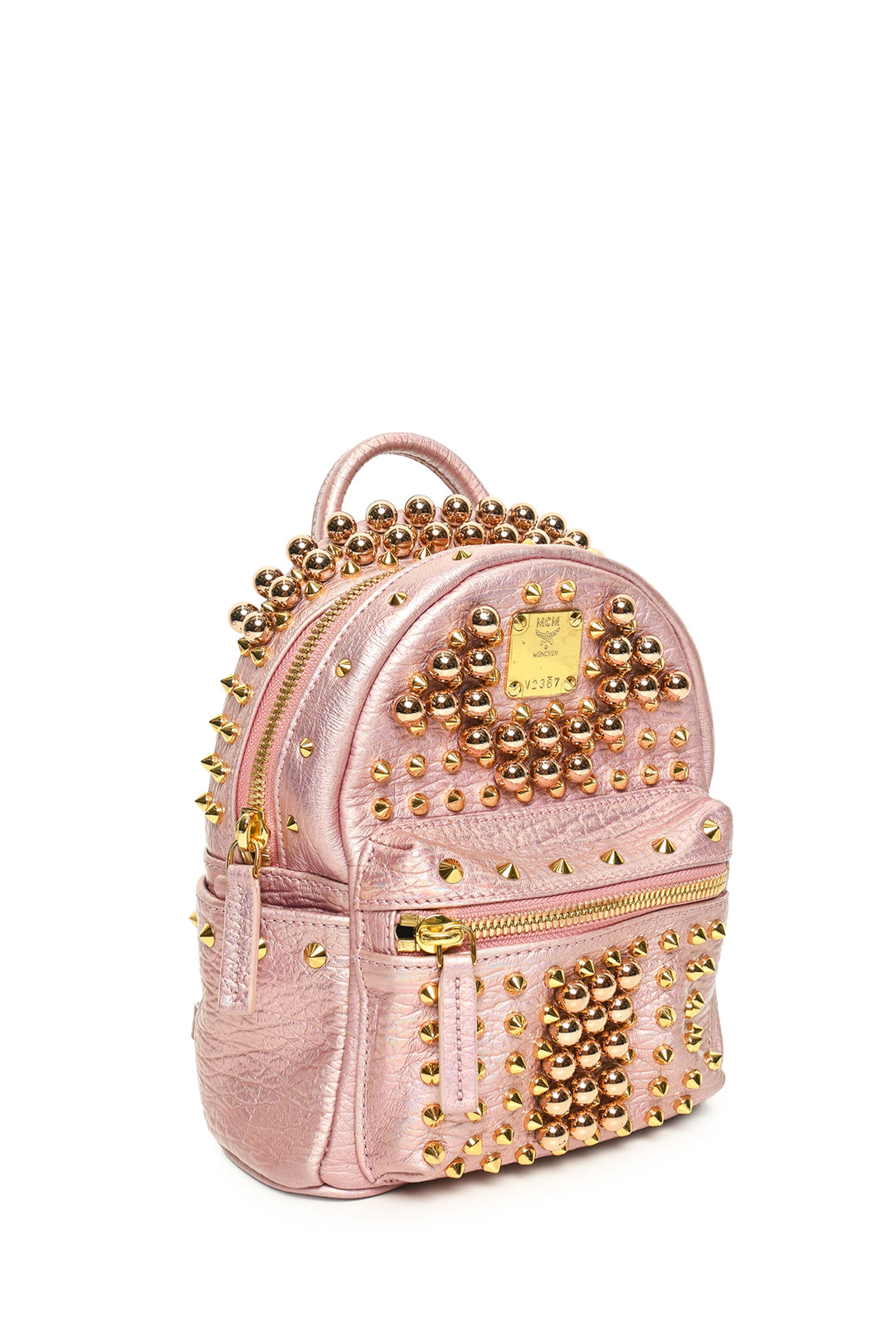 MCM Stark Bebe Boo Studded X-Mini Backpack