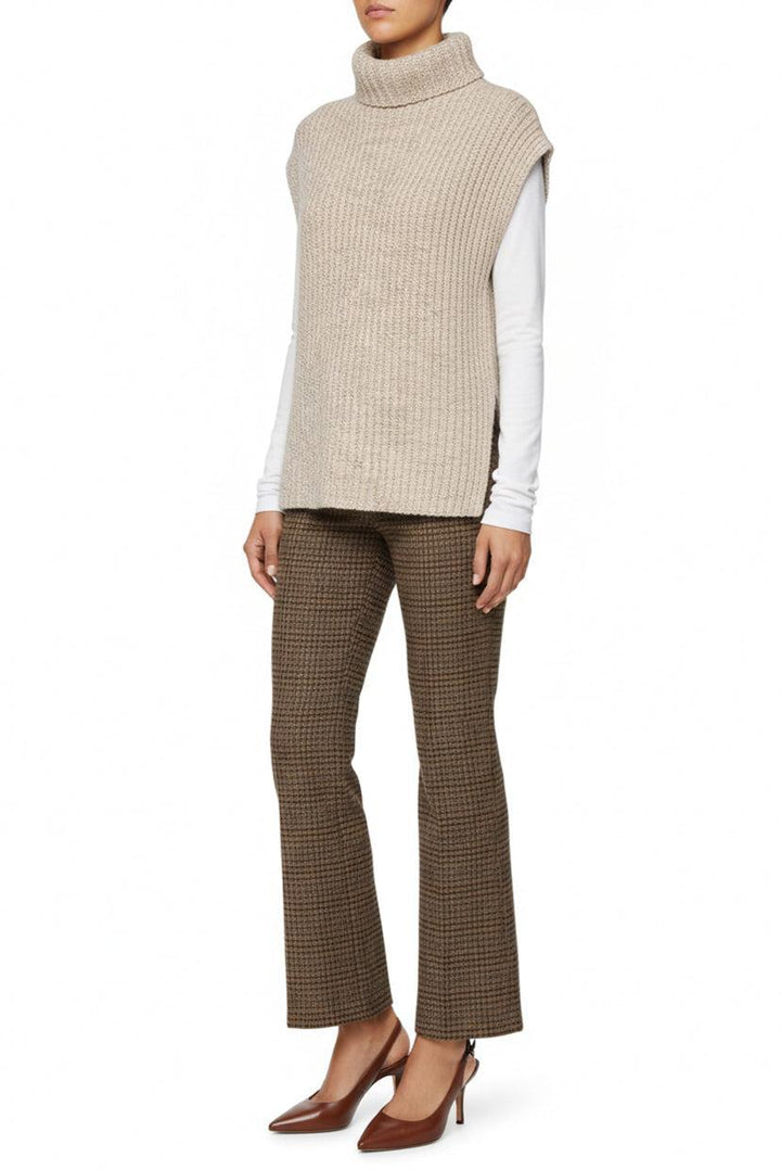 Hermes Size S Sleeveless Ribbed Cashmere Sweater