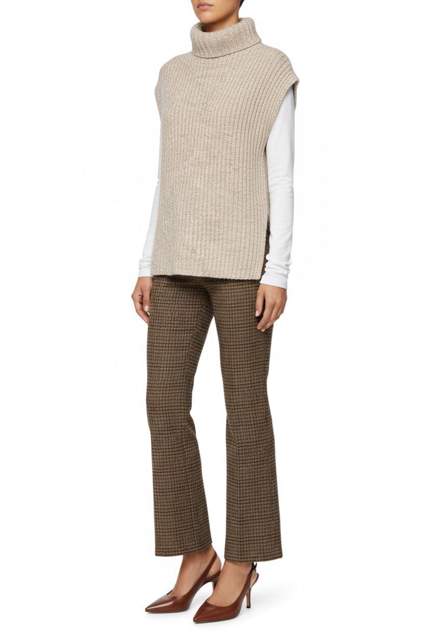 Hermes Size S Sleeveless Ribbed Cashmere Sweater