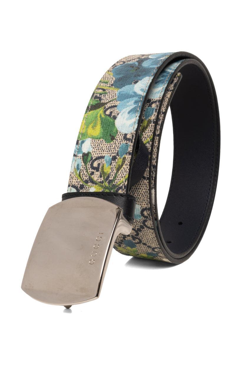 Gucci Size 32 GG Supreme Blooms Belt