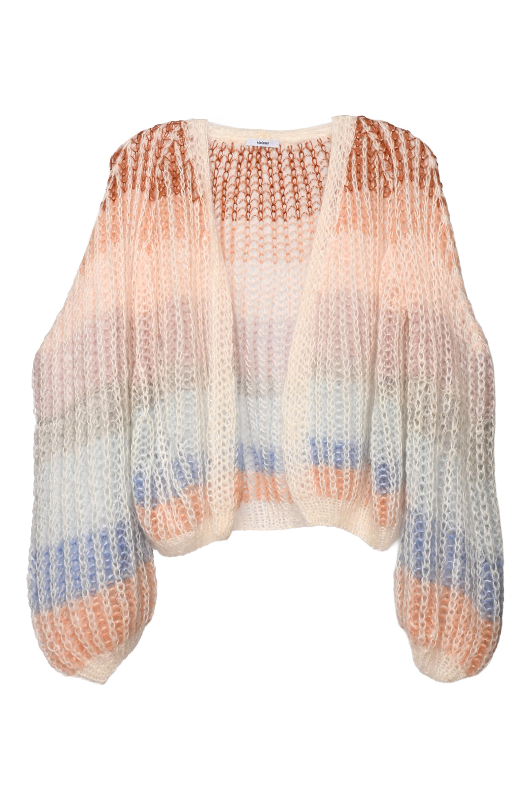 Maiami Size M/L Mohair Stripes Bomber Cardigan