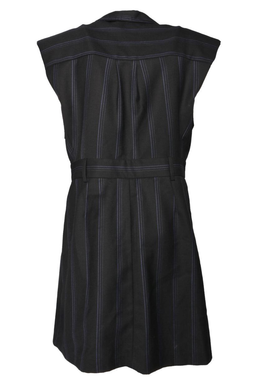 Sandro Size 42 Embellished Twill Mini Dress