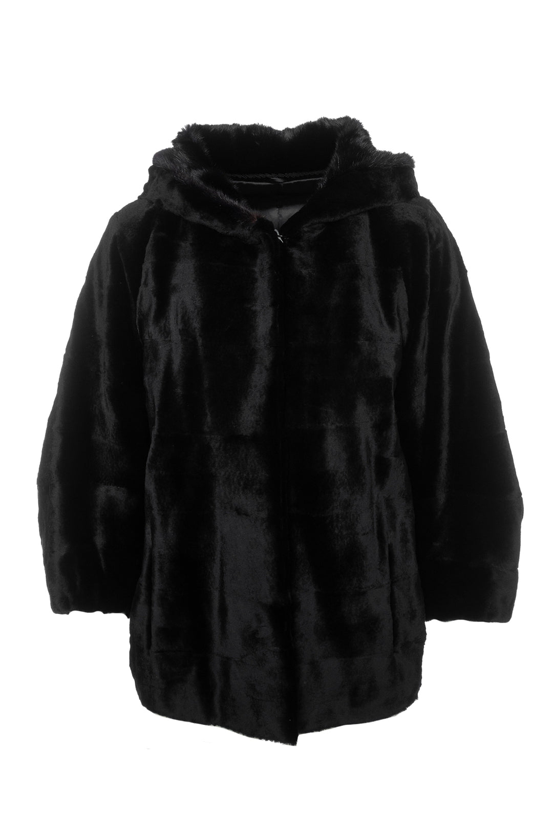 Size 40 Hooded Fur Jacket