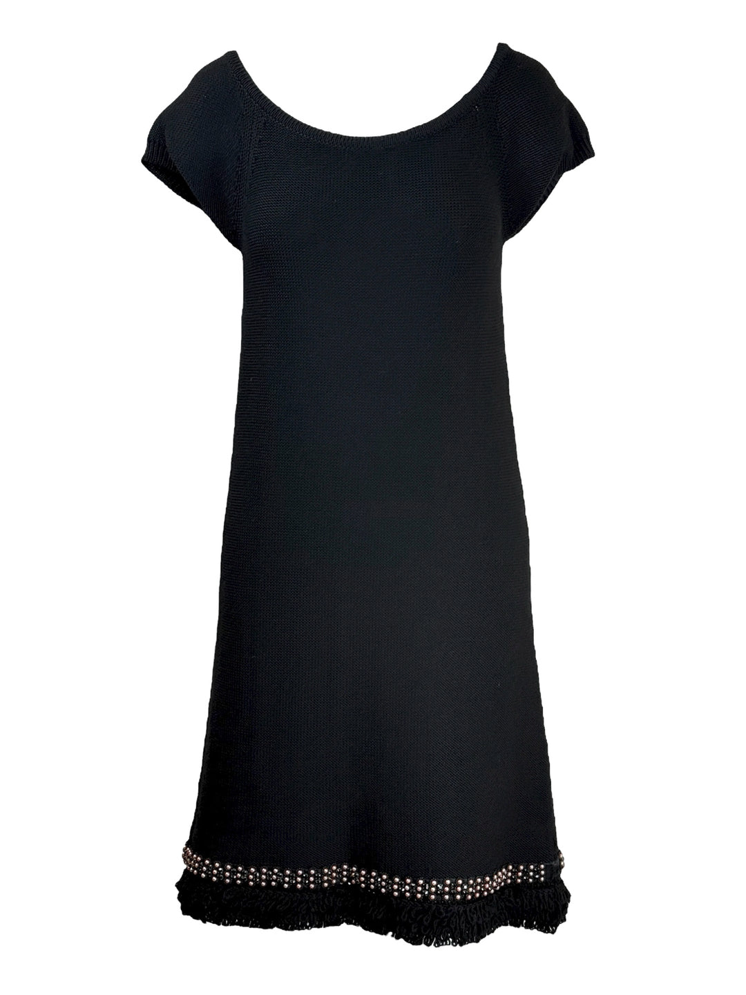 Red Valentino Size L Embellished Knit Dress