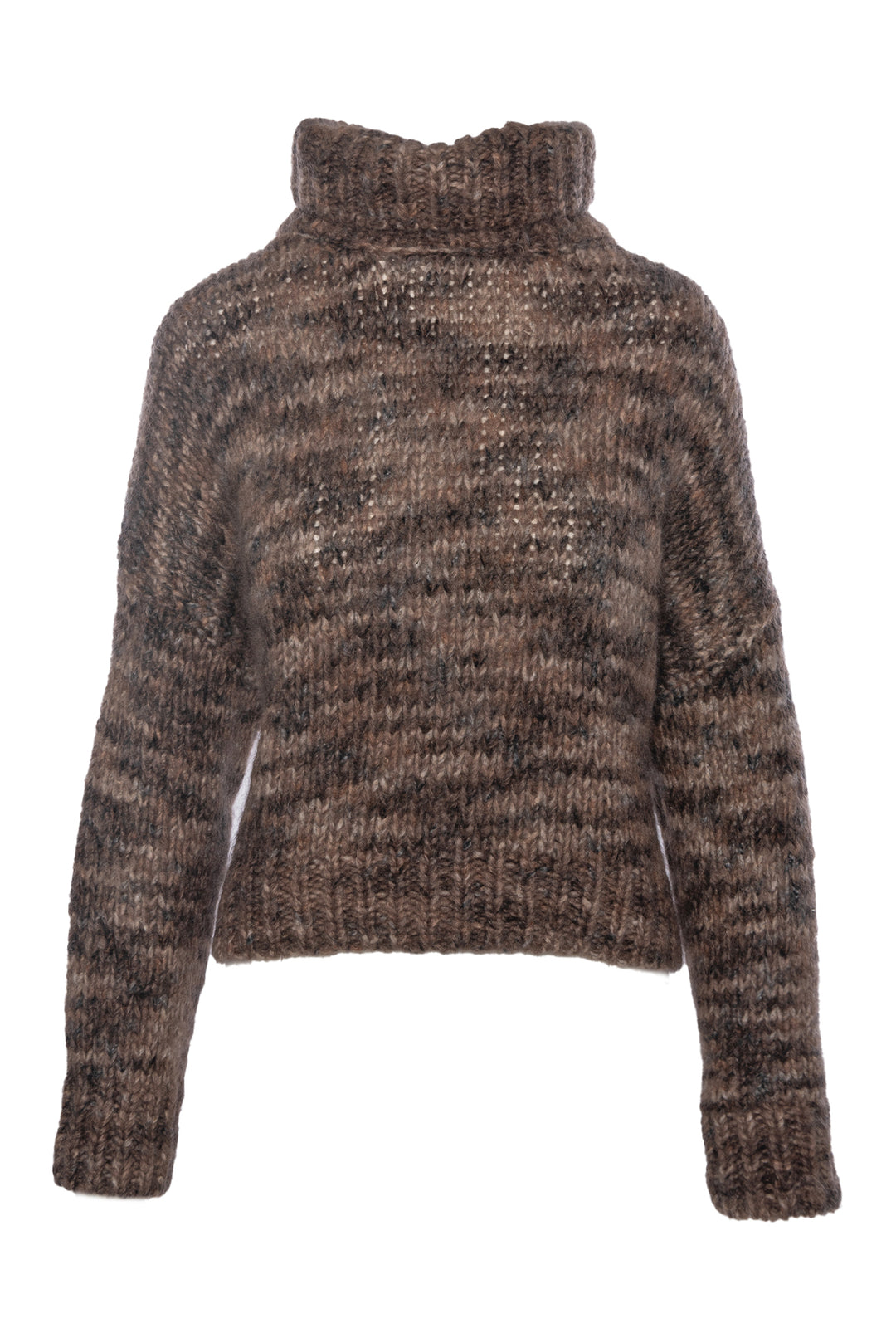 Brunello Cucinelli Size M Chunky Knit Cowl Neck Sweater