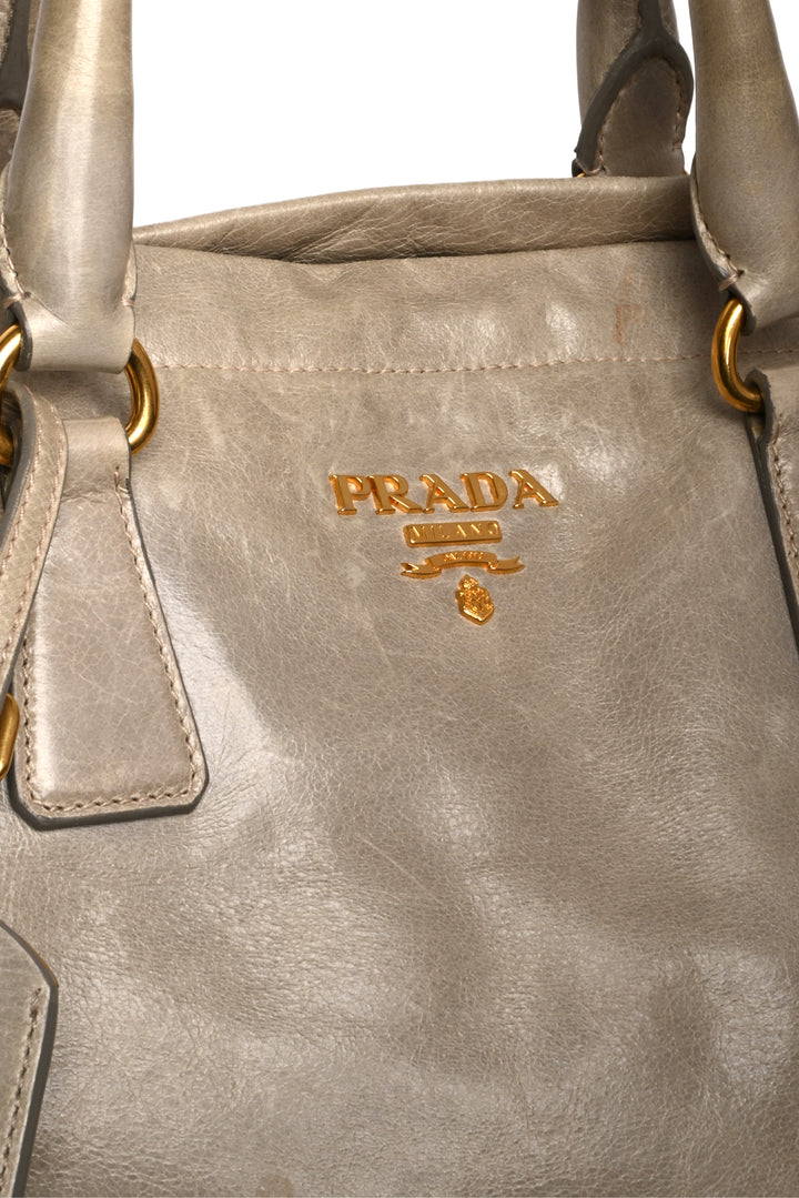 Prada Vitello Shine Leather Tote