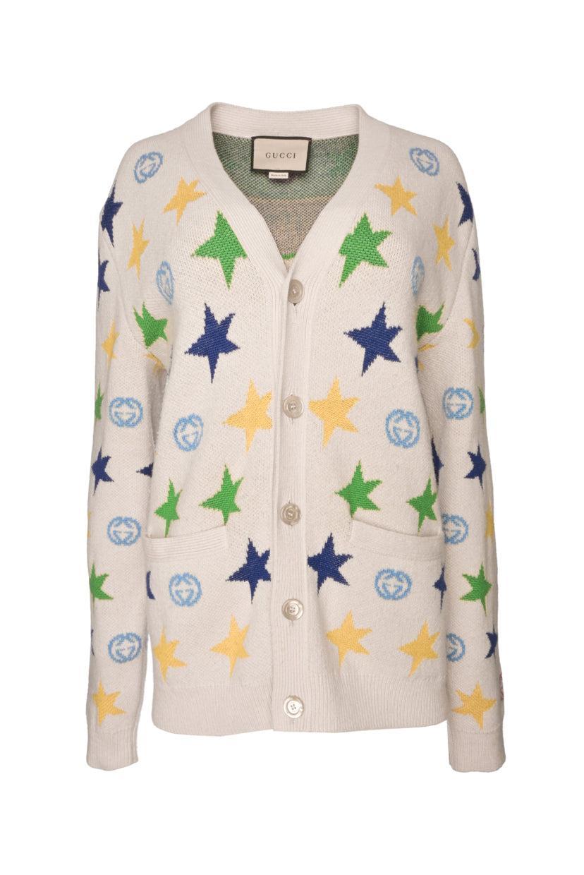 Gucci Size XS Star Interlocking GG Cardigan