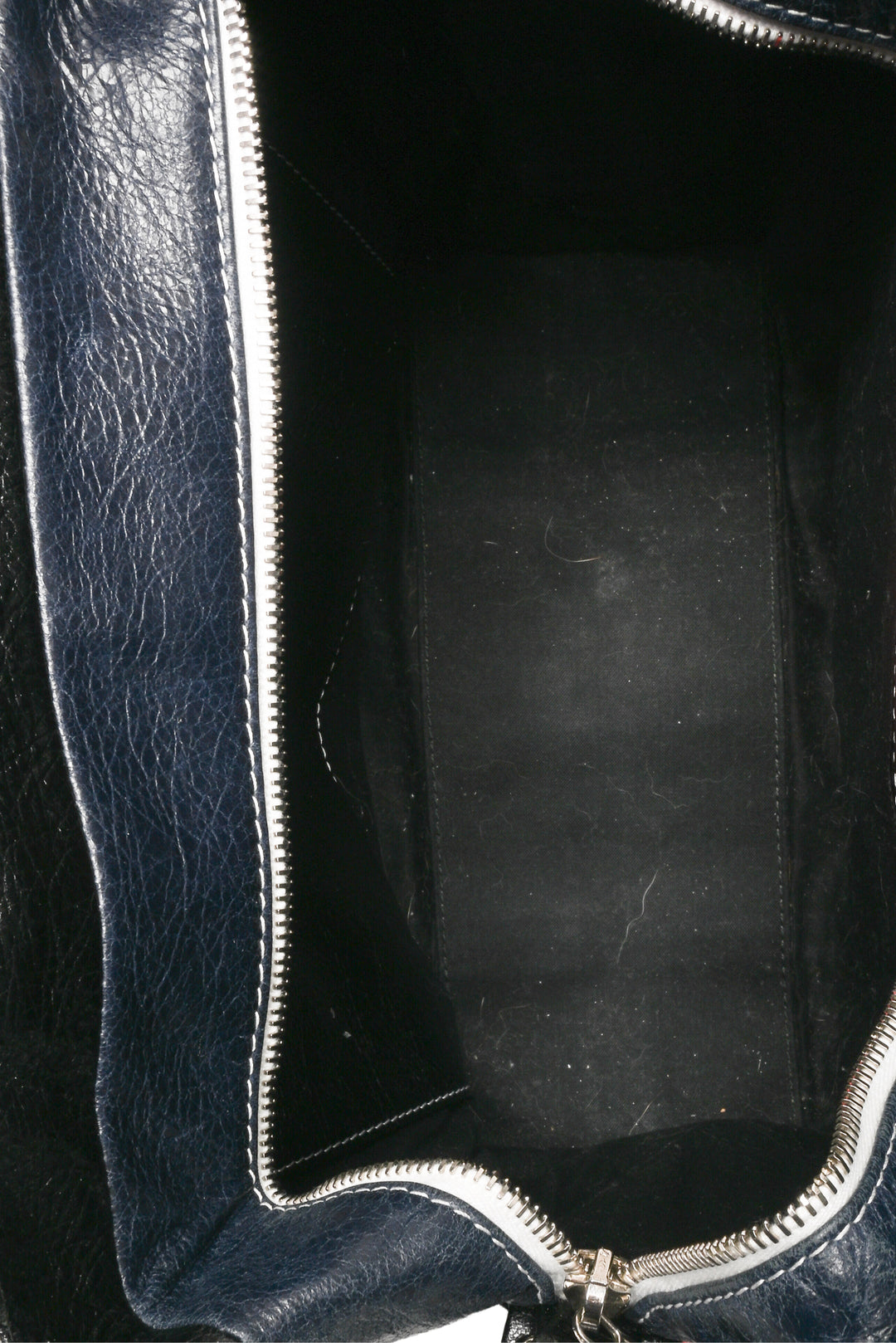 Balenciaga F/W 2017 Striped Lambskin Small Bazar Shopper Tote
