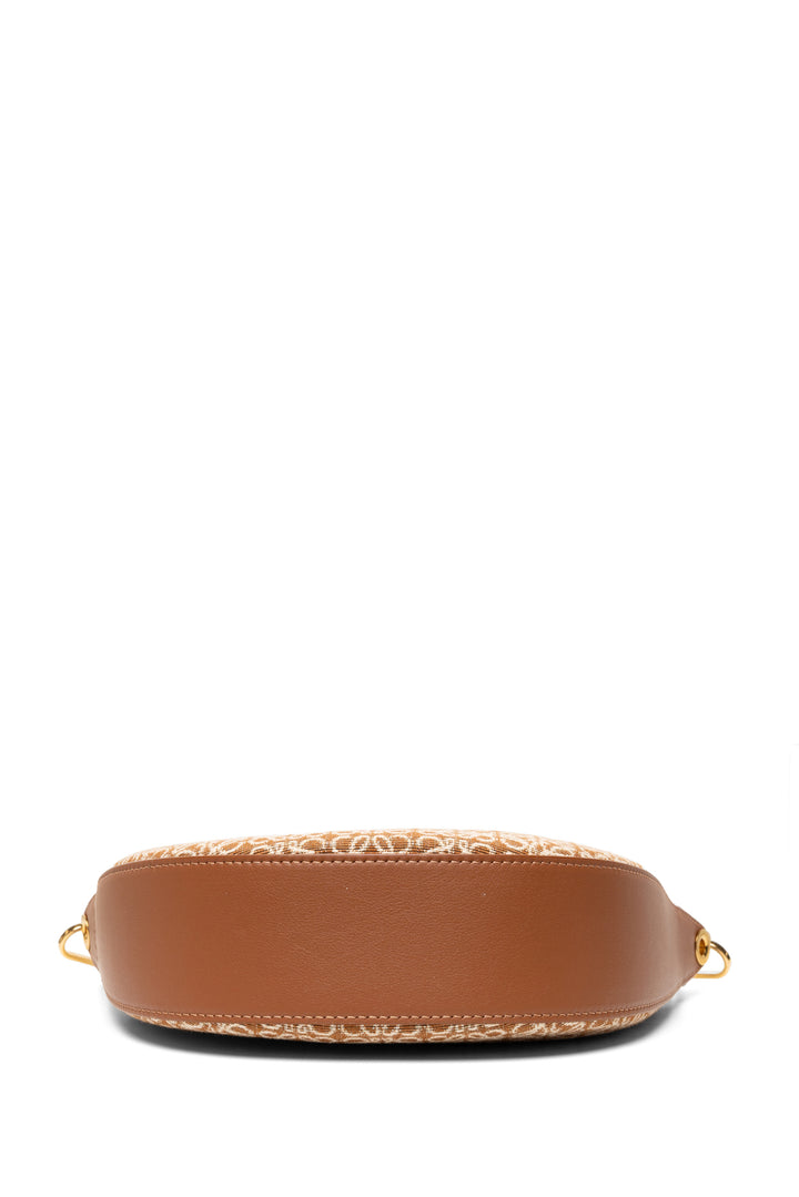 Loewe Anagram Jacquard & Calfskin Leather Small Luna Shoulder Bag