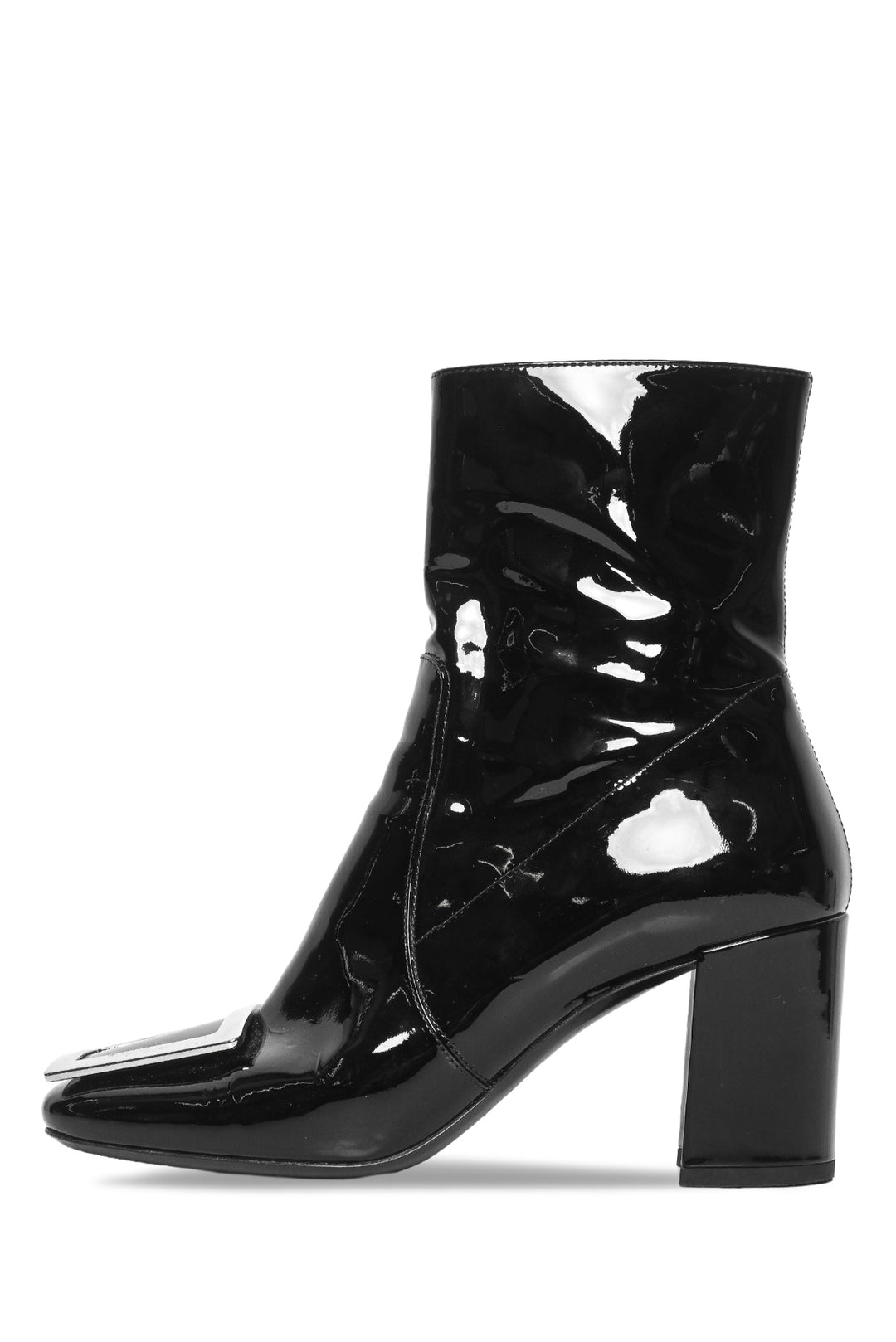 Saint Laurent Size 37.5 Patent Leather Maxine Ankle Boots