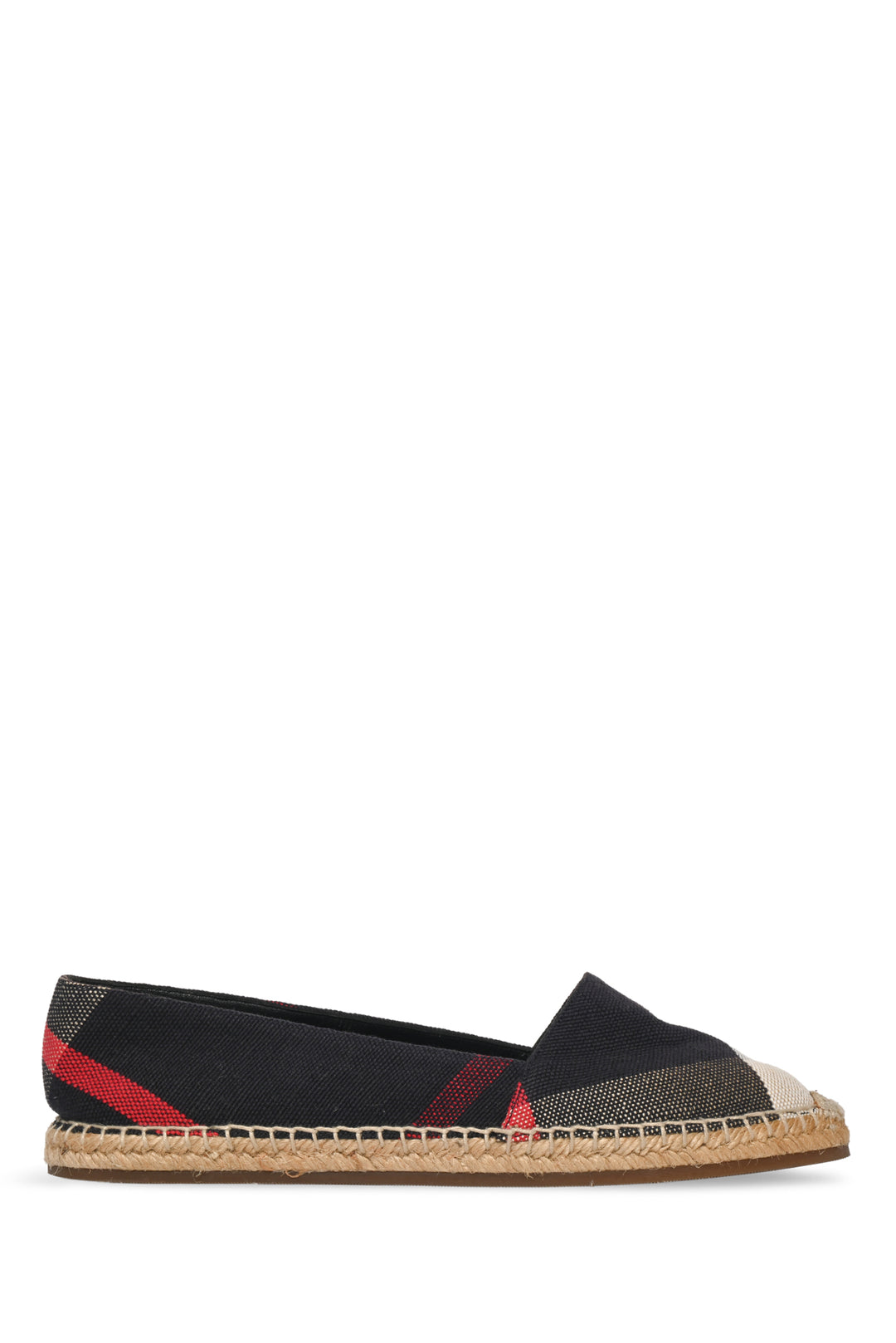 Burberry Size 38.5 Novacheck Canvas Espadrilles
