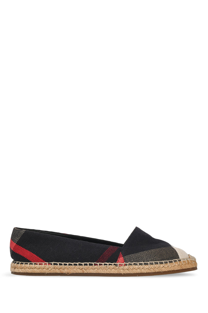Burberry Size 38.5 Novacheck Canvas Espadrilles