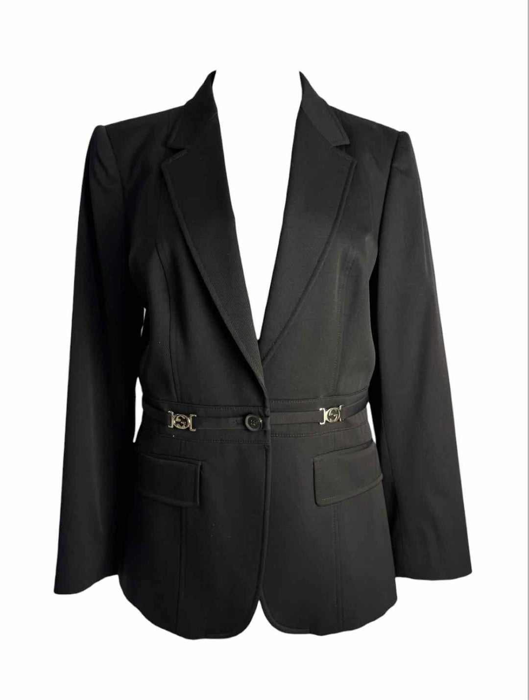 Gucci Size 48 Logo Hardware Wool Blazer