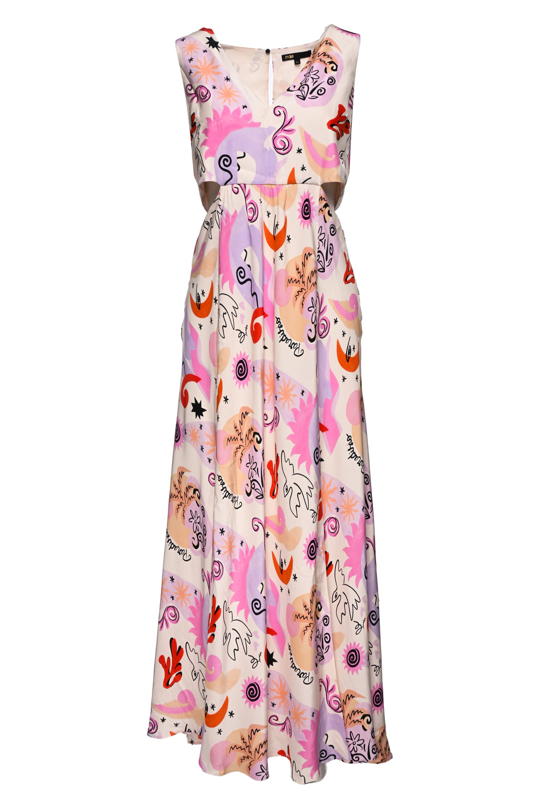 maje Size 42 Rillosio Maxi Dress