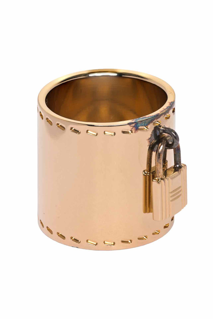 Hermes Cadenas Lock Charm Scarf Ring