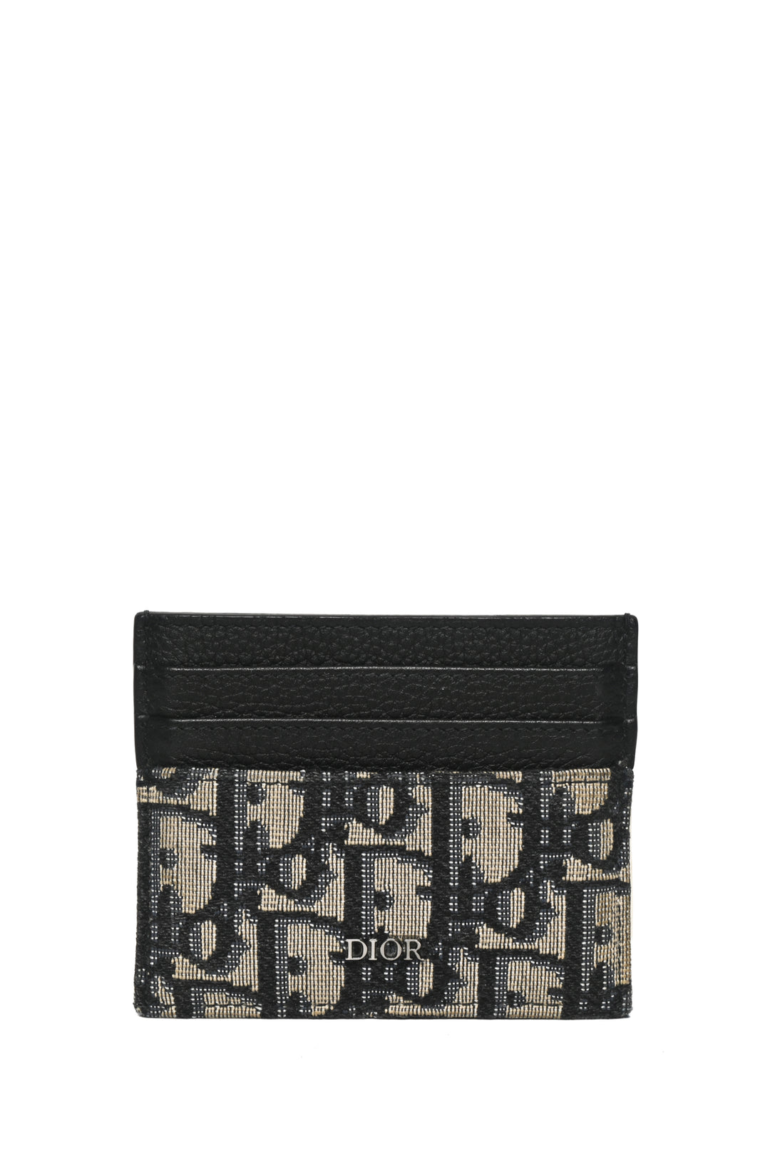 Dior Oblique Jacquard Card Holder Wallet