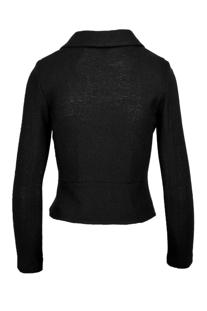 St. John Size 2 Double Breasted Wool-Blend Knit Jacket