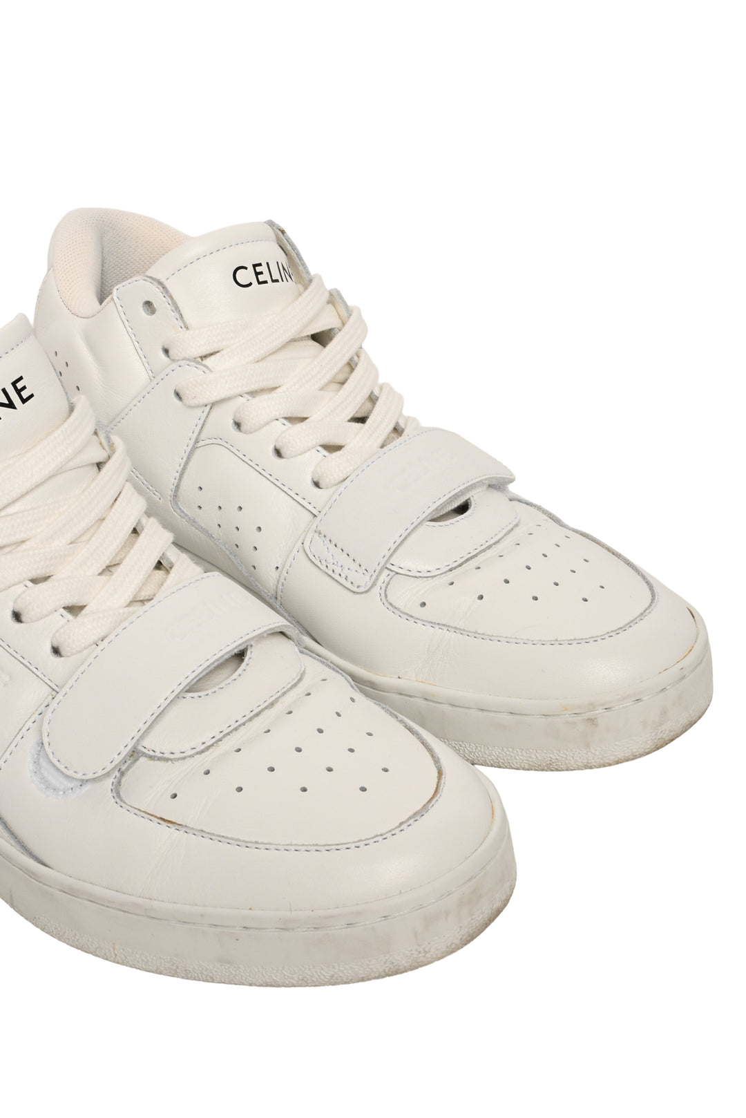 Celine Size 37 CT-02 Leather Mid Top Sneaker