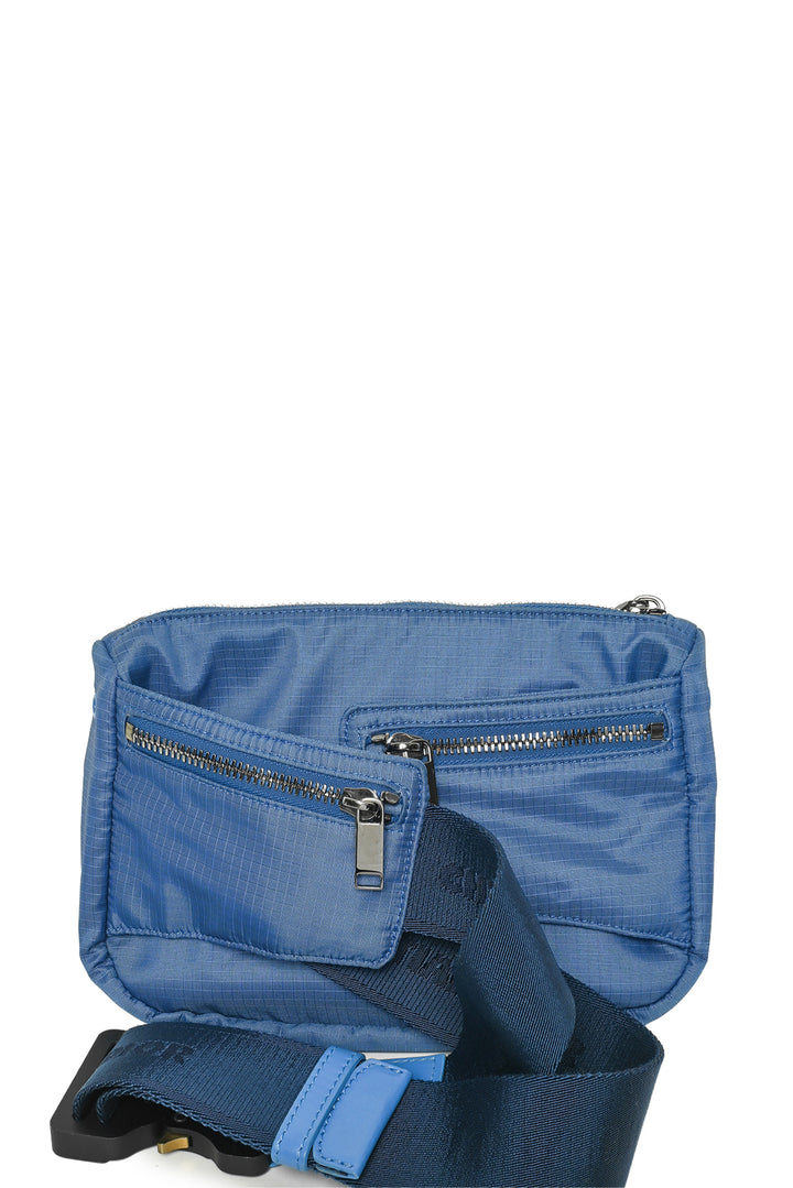 Dior 2019 Blue Nylon Saddle Universe Body Belt Bag