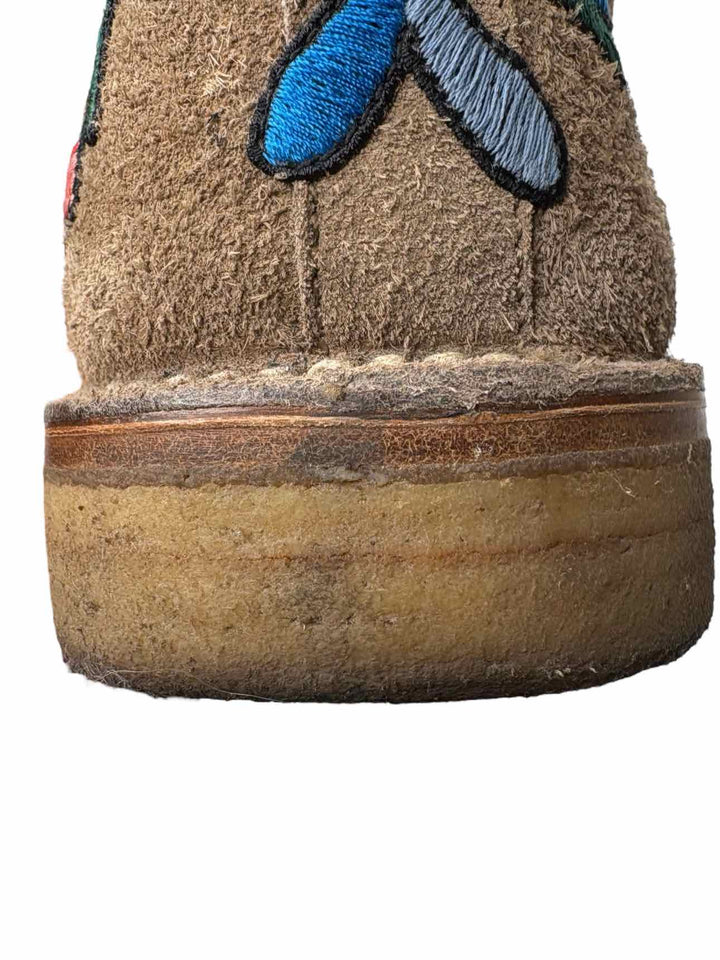 Gucci Embroidered Suede Chukka Size 9 Men's Boots