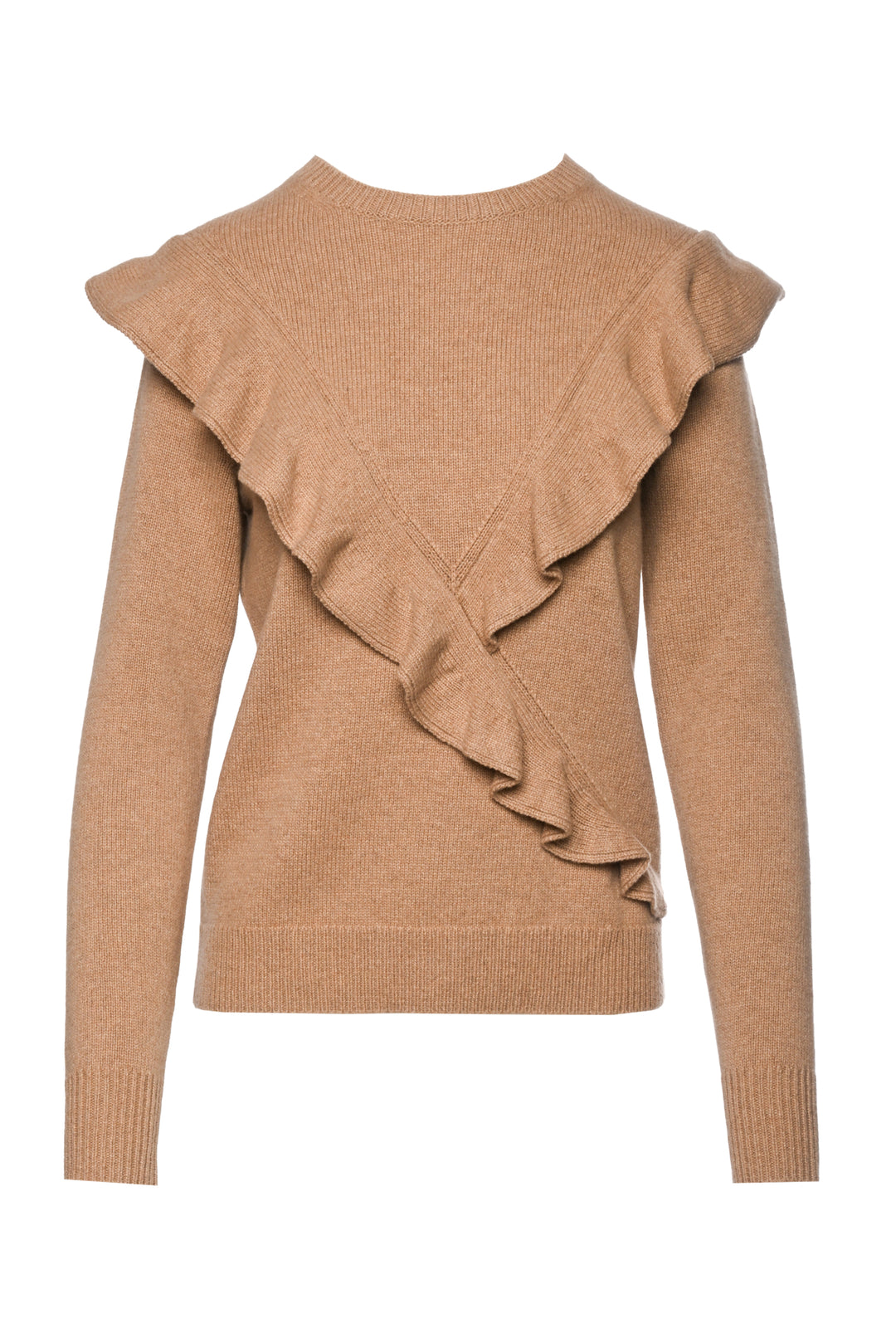 Chloe Size XS Ruffle Trim Cashmere Sweater