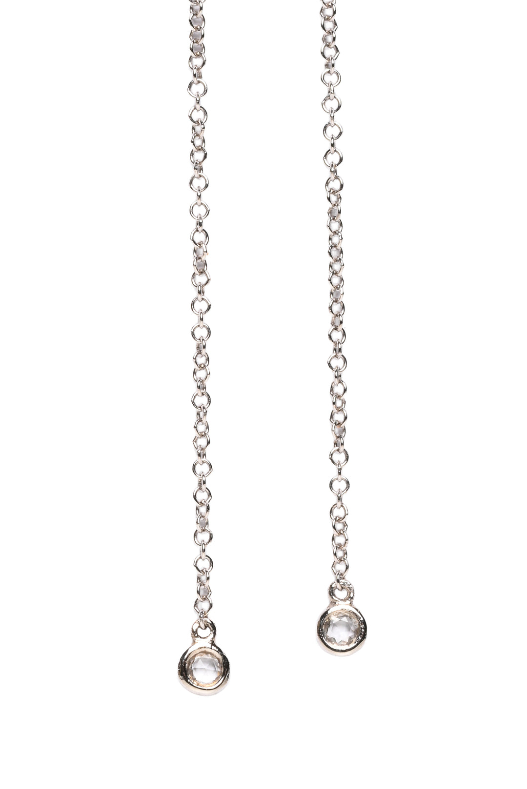 EF Collection 14K White Gold Diamond Necklace