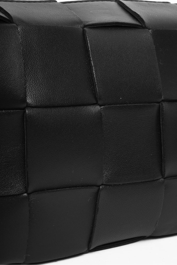 Bottega Veneta Lambskin Maxi Intrecciato Brick Cassette Shoulder Bag