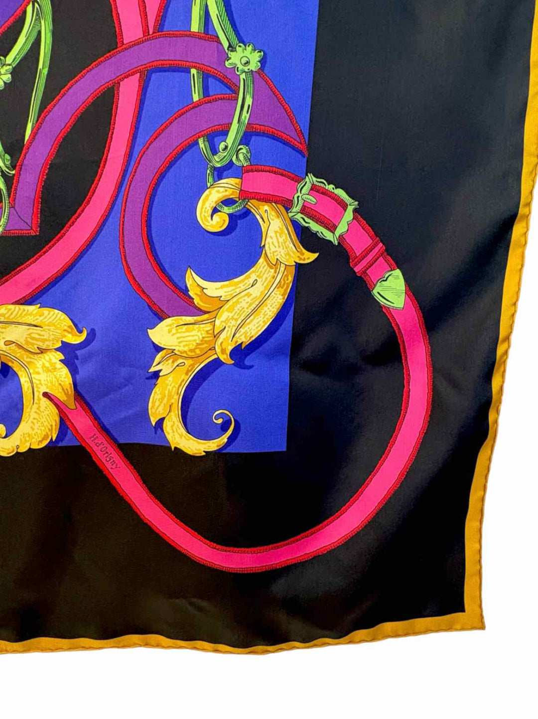 Hermes Henri d'Origny L'Instruction du Roy Size Silk Equestrian Scarf